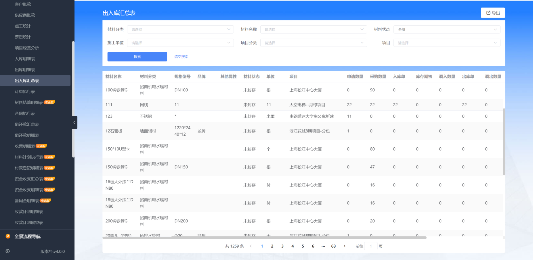 工程項(xiàng)目管理系統(tǒng)